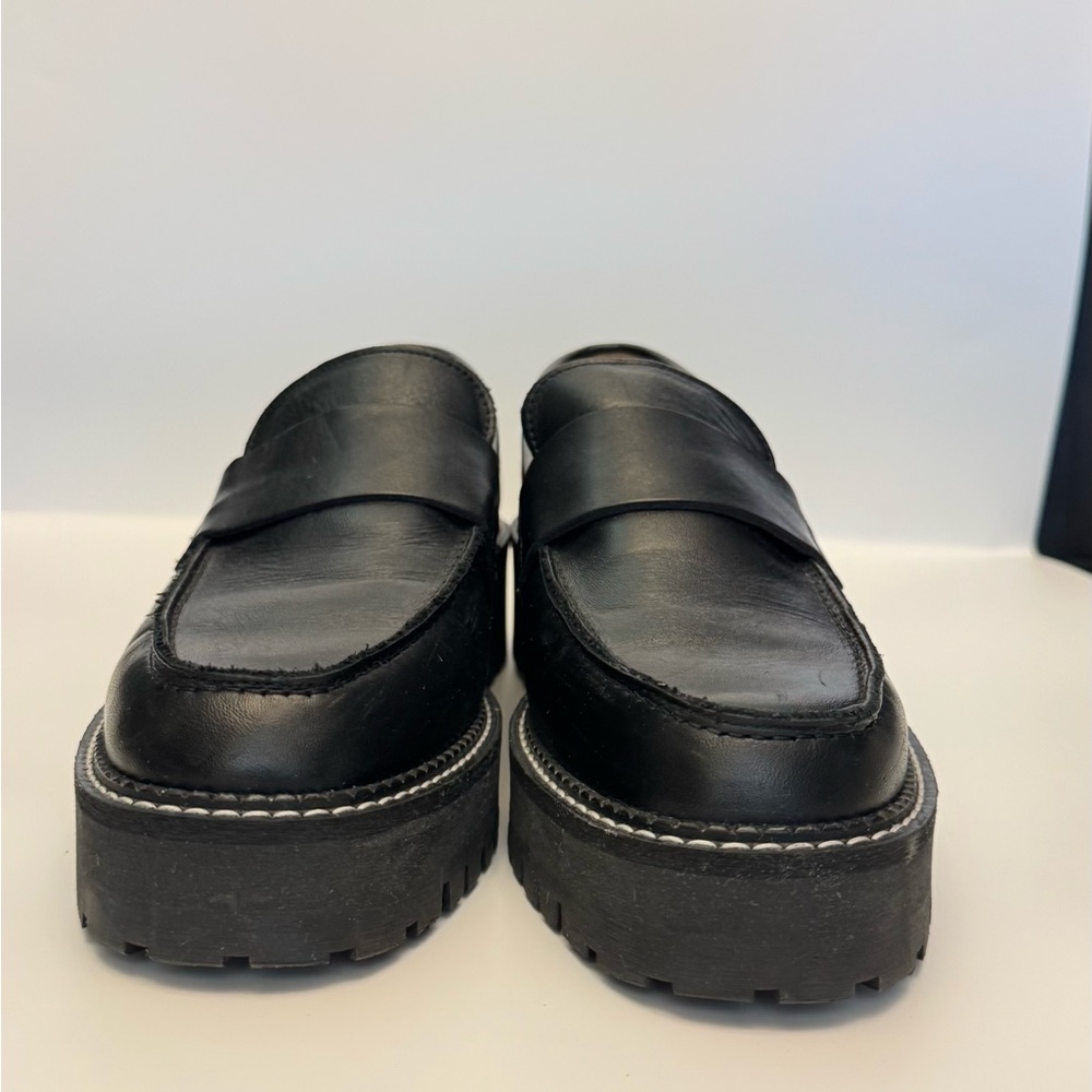 & Other Stories Black Chunky Loafers Size 10